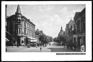 Tetschen, Straßenansicht, Bahnhofstraße