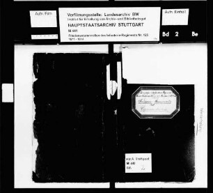 Regimentsstab (1. Kompanie): Kapitulanten und Mannschaften 1904-1912