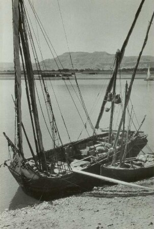Ägypten, Dhau auf dem Nil bei Luxor