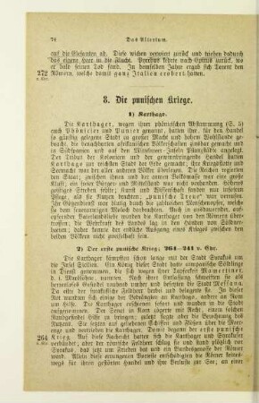 8. Die punischen Kriege