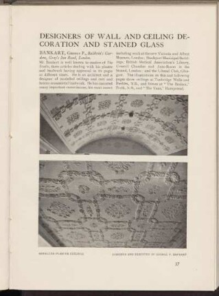 Designers of wall and ceiling decoration and stained glass
