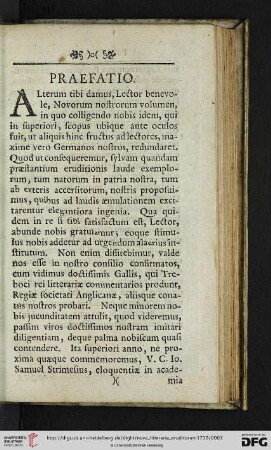 Praefatio