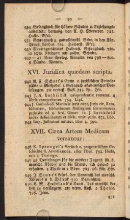 XVII. Circa Artem Medicam versantur.