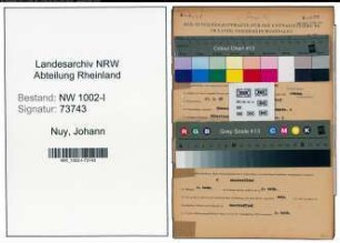 Entnazifizierung Johann Nuy , geb. 21.03.1908 (Konstrukteur)
