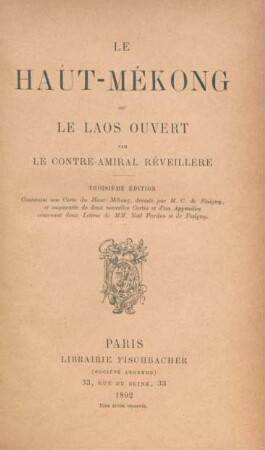 Le Haut-Mékong ou le Laos ouvert