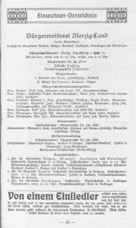 Bürgermeisterei Merzig Land