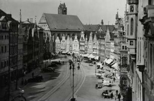Landshut, Altstadt : Landshut. Altstadt. Blick nach Nordosten zur Heiliggeistkirche