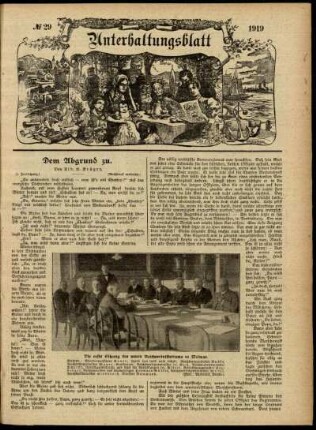 Ausgabe vom Sonntag, den 20. Juli 1919.