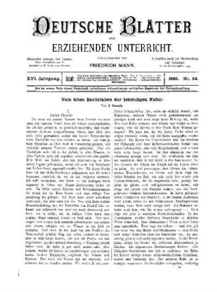 Vom toten Buchstaben zur lebendigen Natur