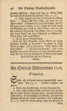 Am Sontage Misericordias 1756
