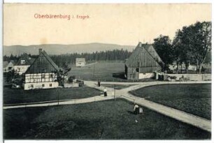 Oberbärenburg. Blick auf Oberbärenburg