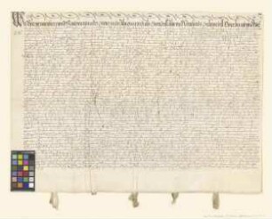 Altmärkische und prignitzsche Städte verschreiben sich Werners von der Schulenburg Witwe über 333 Gulden.
