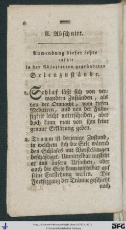 II. Abschnitt. Anwendung dieser Lehre auf die in der Adsoziation gegründeten Selenzustände.