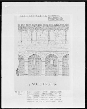 Schiffenberg, Augustiner-Chorherrenstiftskirche, Mittelschiffswand