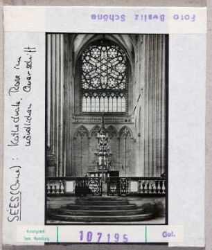 Seés: Kathedrale, Rose im nördlichen Querschiff
