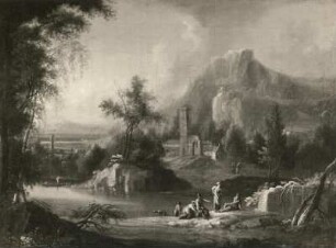 Vollerdt, Johann Christian. Landschaft. Öl auf Leinwand; 29 x 38,5 cm. Privatbesitz