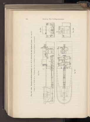 Fig. 293-296. Sauggas-Schiffsmotoranlage der G. M. F. Deutz für das Lastboot Lotte.