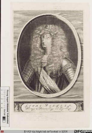 Bildnis Georg Wilhelm, Herzog zu Braunschweig-Lüneburg-Celle (reg. 1665-1704)