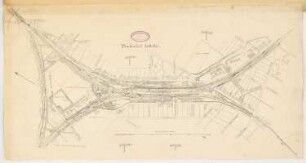 Bahnhof, Lehrte: Lageplan und Gleisplan 1:2500