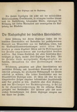 Die Nachgiebigkeit der deutschen Unterhändler