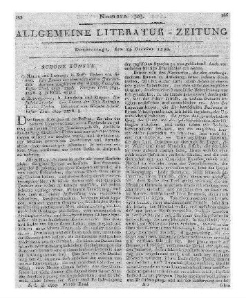 Meine Reisen am Pulte. T. 1-3. Beym Scheine einer argandischen Lampe. [S.l.] 1799