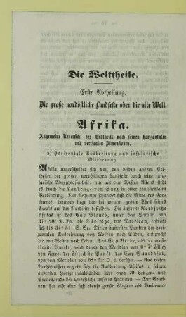 Die Welttheile