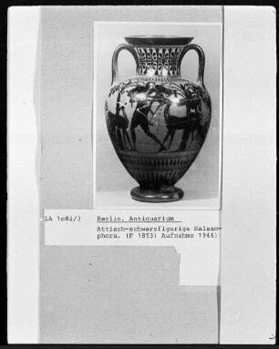 Halsamphora — Herakles und Apollon beim Streit um den Dreifuß