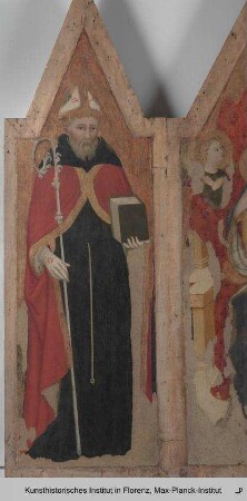 Thronende Madonna, umgeben von den Heiligen Augustinus und Verecundus von Verona : Linke Seitentafel: Heiliger Verecundus von Verona