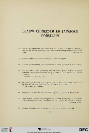 Blauw Chineesch en Japansch Porselein (Nr. 254-331)