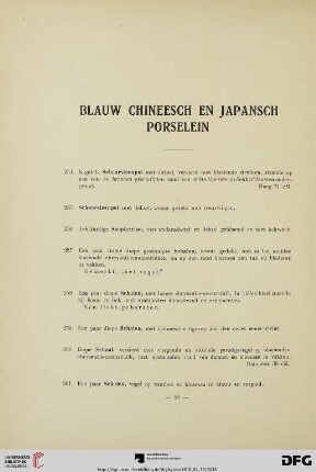 Blauw Chineesch en Japansch Porselein (Nr. 254-331)