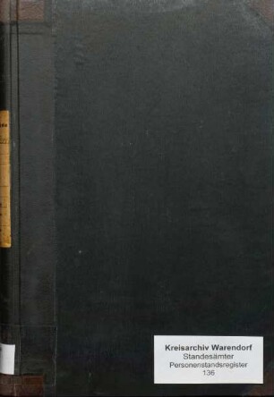 Sterberegister des Standesamtes Ahlen-Stadt von 1905 (Urkunden-Nr. 1-190)