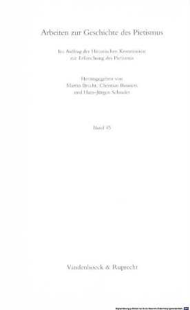 Johanna Eleonora Petersen : theologische Schriftstellerin des frühen Pietismus