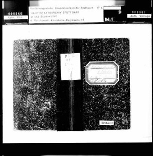 Stammrolle der 1. Eskadron des Reichswehr-Kavallerieregiments Nr. 13 - Unteroffiziere