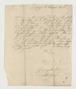 Brief von Johann Gottlob Wilhelm Grau an Joseph Heller