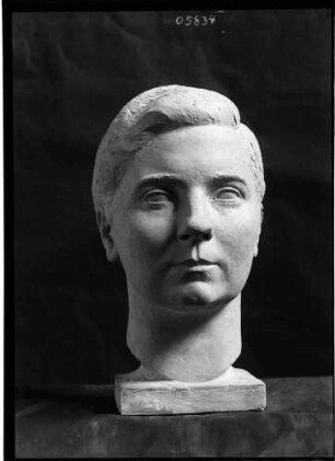 Hermann Binz Kopf eines Jungen aus Bronze
