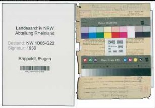 Entnazifizierung Eugen Rappoldt , geb. 14.09.1903 (Geschaeftsfuehrer)