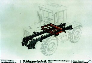 Schleppertechnik - Rahmen u. Fahrerhaus Bodengruppe MB-Trac