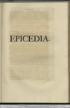 Epicedia
