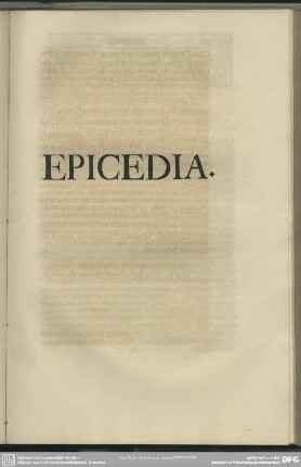 Epicedia