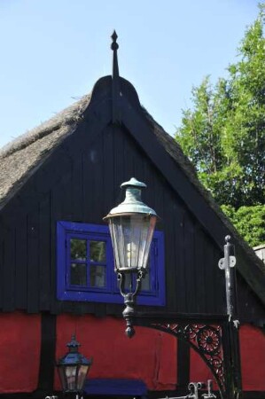 Bornholm - Wohnhausdetail : Aufgenommen im Dorf Boderne auf der dänischen Ostseeinsel Bornholm am 27. Juli 2010