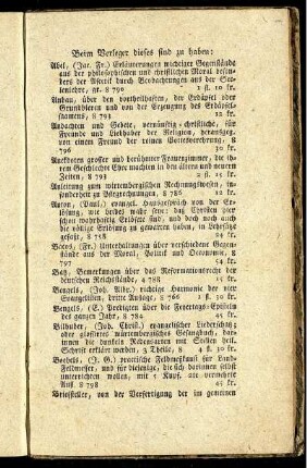 Beim Verleger dieses sind zu haben.