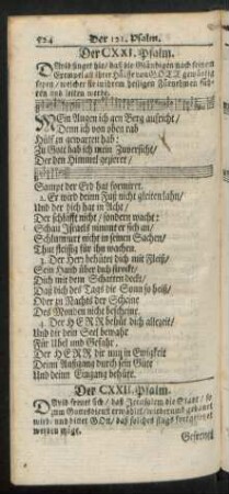 Der CXXI. - CXXX. Psalm. = Psalmus CXXI. - CXXX.