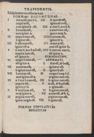 Formae Disiunctivae.