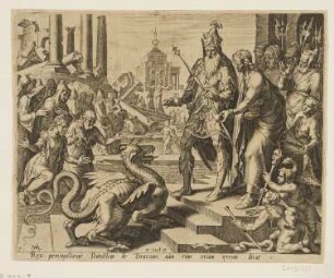 Daniel füttert den Drachen, Blatt 7 der Folge "Geschichte von Daniel, Bel und dem Drachen"