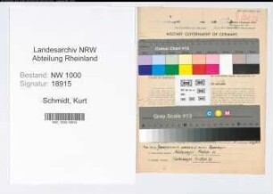 Entnazifizierung Kurt Schmidt, geb. 05.02.1905 (Dentist)