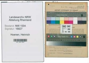 Entnazifizierung Heinrich Hoenen , geb. 20.12.1905 (Buchhalter)