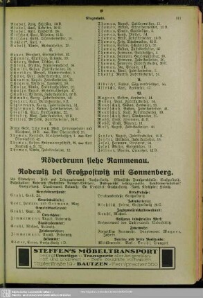 Rodewitz mit Großpostwitz mit Sonnenberg