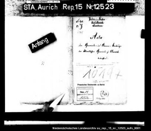 Die Synagogenbeiträge bei jüdischen Gemeinden in Aurich