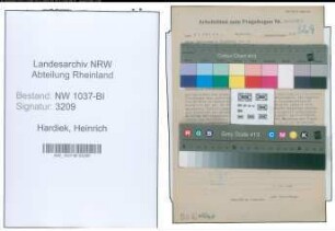 Entnazifizierung Heinrich Hardiek , geb. 14.07.1891 (Steuerinspektor)