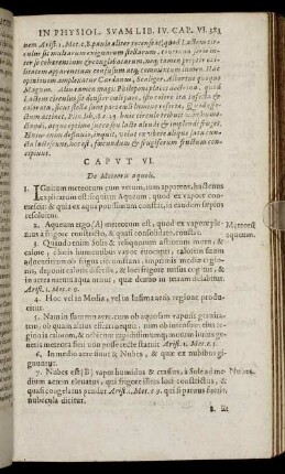 Caput VI. De Meteoris aqueis